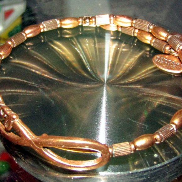 Vintage Alex & Ani Copper & Infinity Symbol Charm Bracelet Wrap Around - Picture 3 of 6